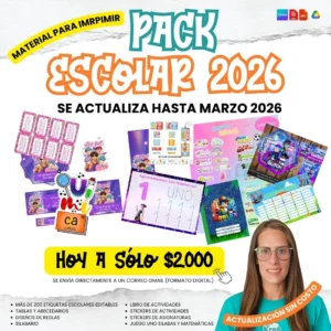 PACK ESCOLAR 2026