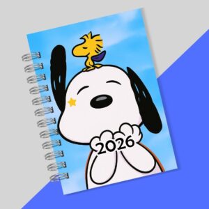 📒 Agenda Snoopy Azul 2026 💙🐶